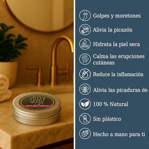 Thumbnail 1 de The Ilex Wood Bálsamo de hierbas calmante Boo Boo (100 ml), orgánico y hecho a mano para piel irritada