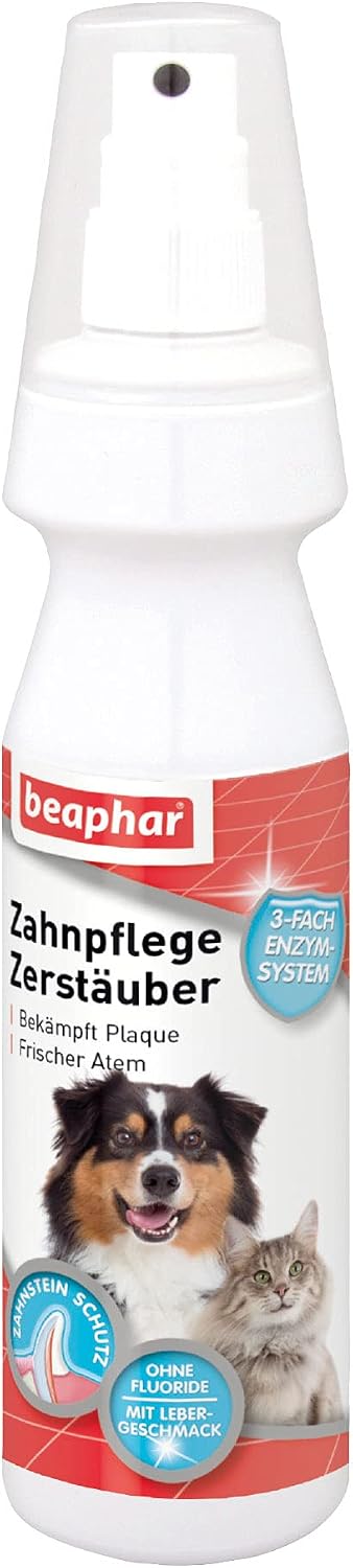 Detalle de Beaphar Zahnpflege Zerstäuber, 150 ml – für frischen Atem ohne Putzarbeit