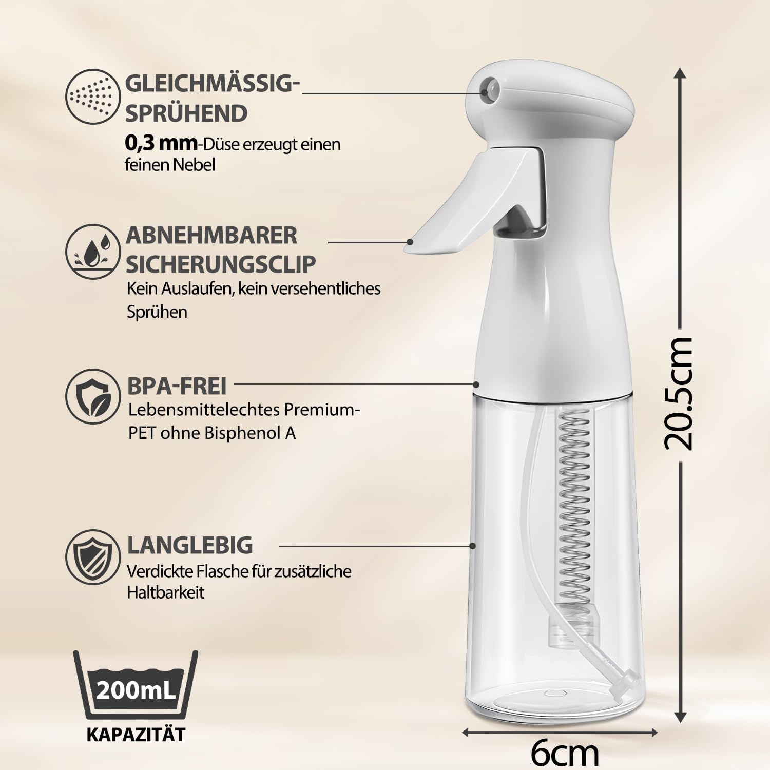 Thumbnail 5 de MRUN BONE Ultrafeine Sprühflasche 200 ml