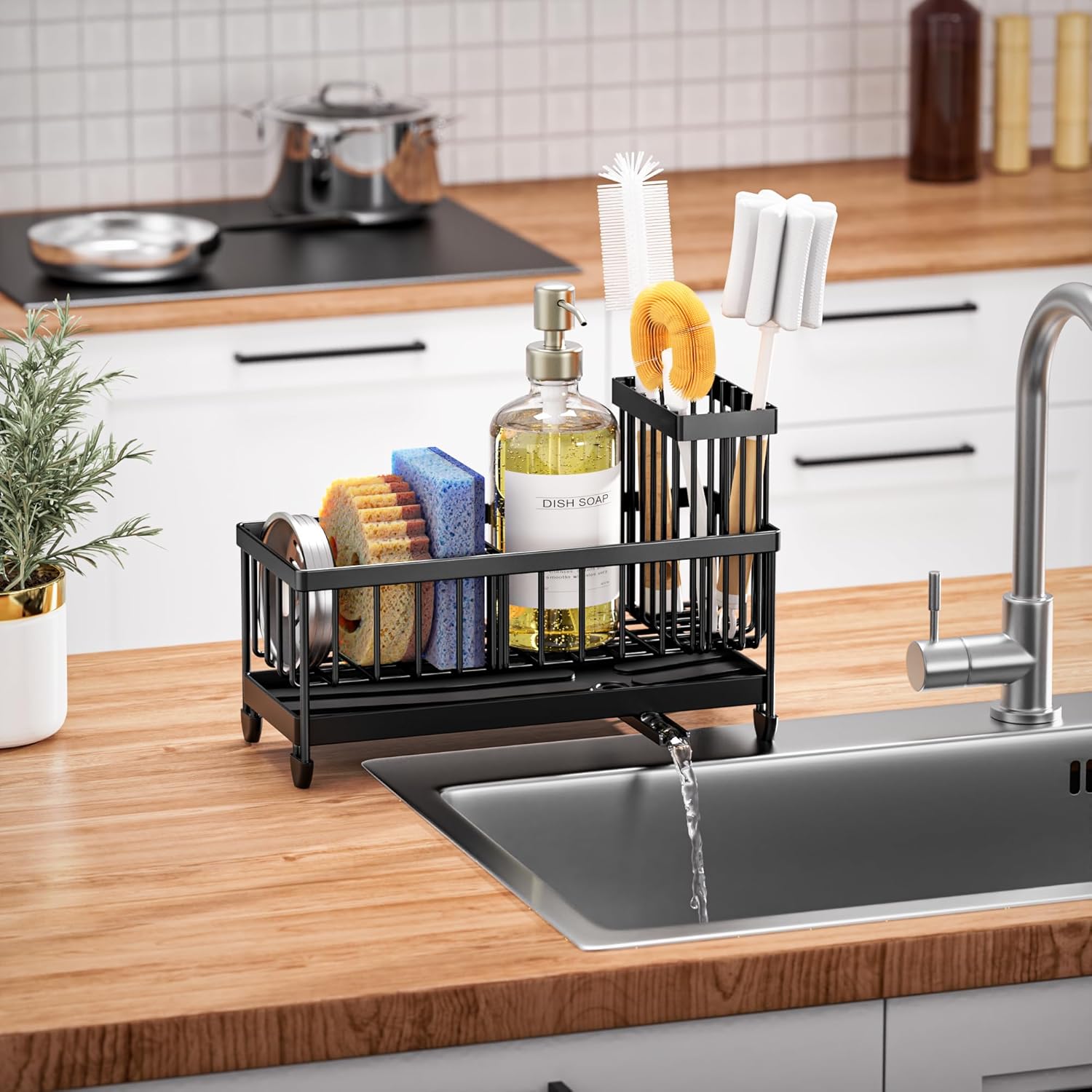 Thumbnail 6 de Cisily Black Sponge Holder for Sink ⚙