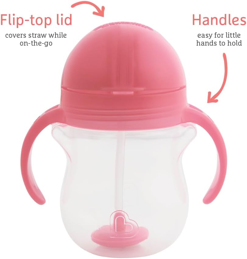 Detalle 2 de Munchkin Click Lock Set tazas con pajita 2x