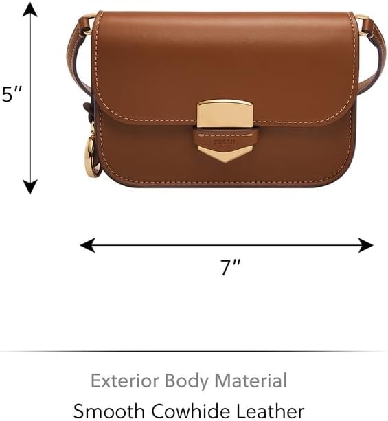 Detalle de Fossil Women’s Lennox Crossbody L: borsa a tracolla piccola in pelle liscia