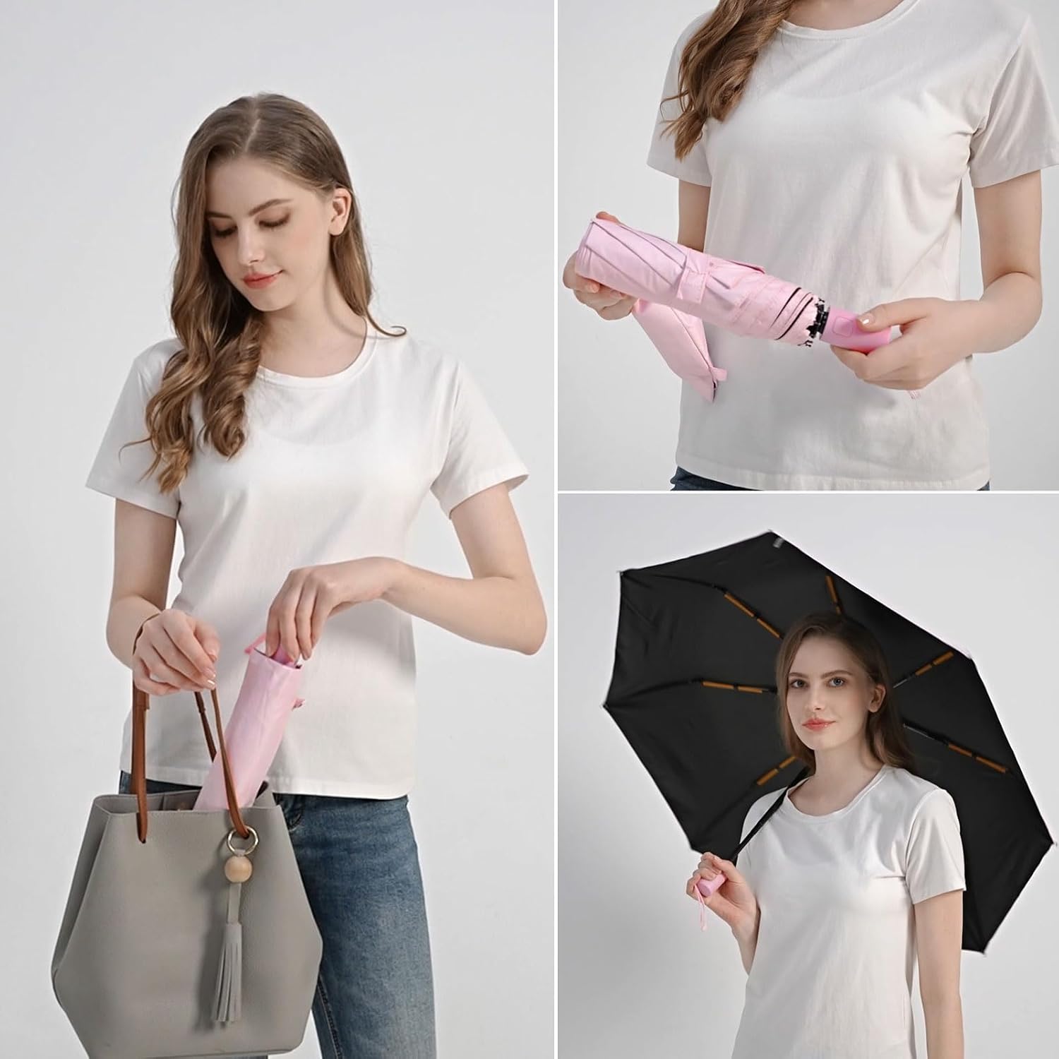 Thumbnail 3 de BAODINI Compact UV travel umbrella, UPF 50+