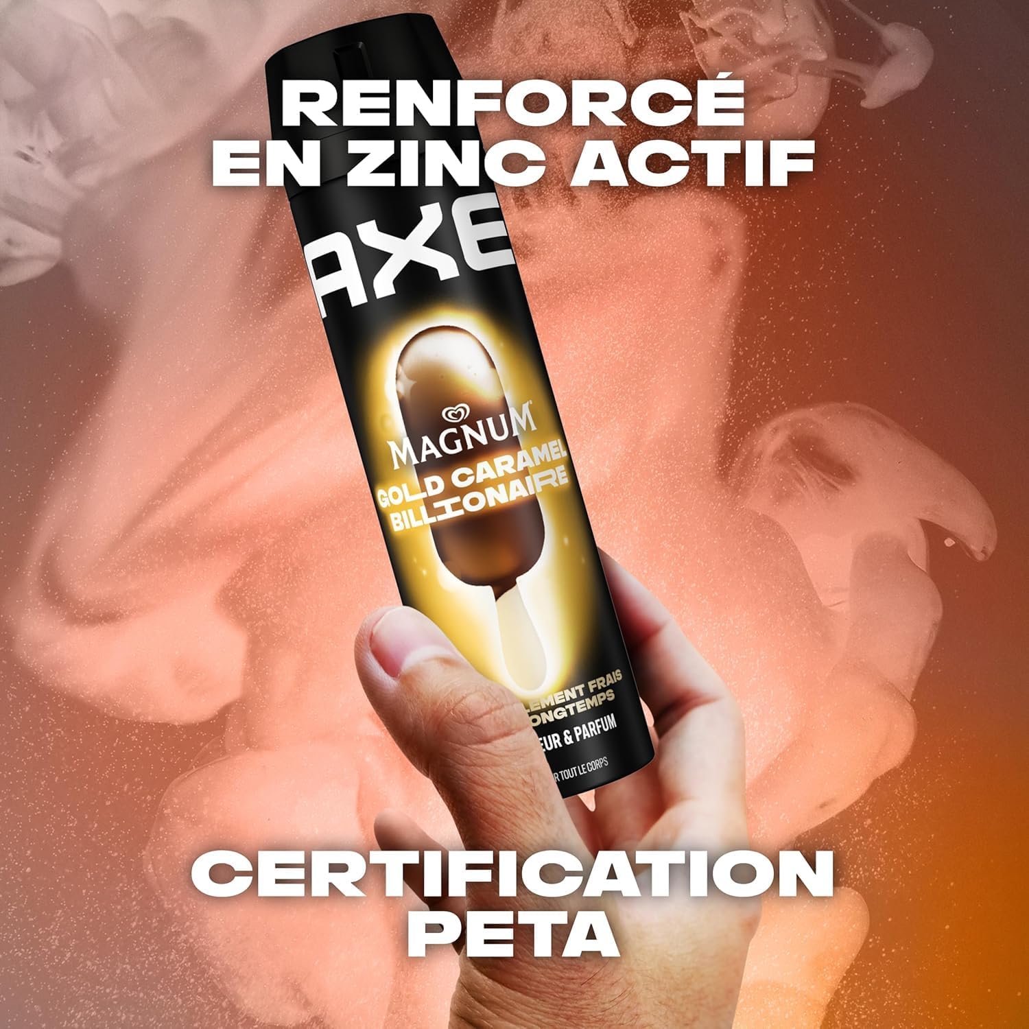 Thumbnail 4 de AXE Magnum Gold Caramel spray déodorant homme 6x200ml