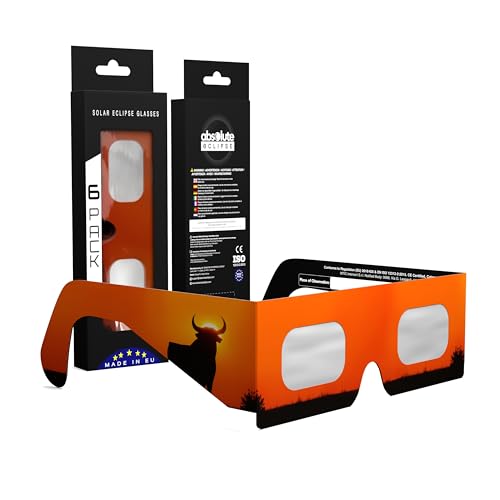 Detalle de Absolute Eclipse Gafas Eclipse Solar ISO 12312-2 CE | Pack 6