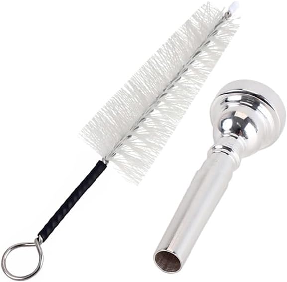 Detalle de Ogdni C521+C51A 3C Trumpet Mouthpiece, Silver-Plated Metal with Brush