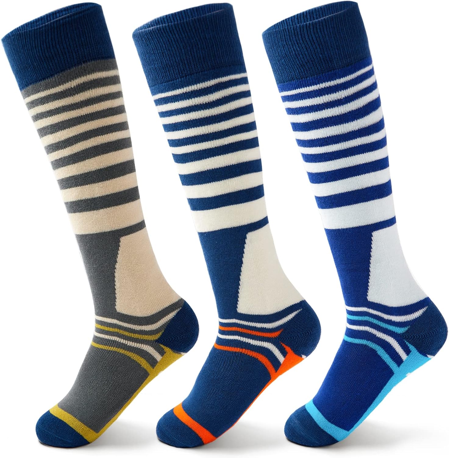 Thumbnail 5 de Aisyee Kinder-Wintersocken & Skisocken Set (3 Paar) – warme lange Thermosocken für Jungen