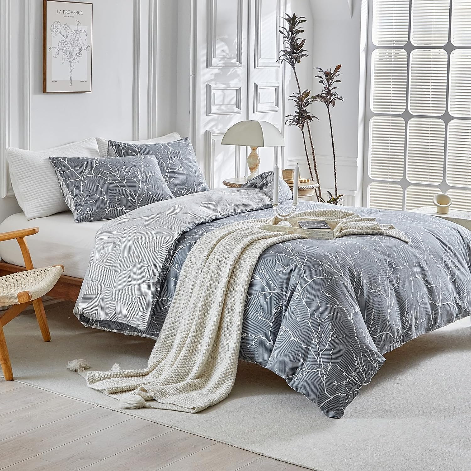 Detalle 2 de Lekesky 200T cotton super king duvet set