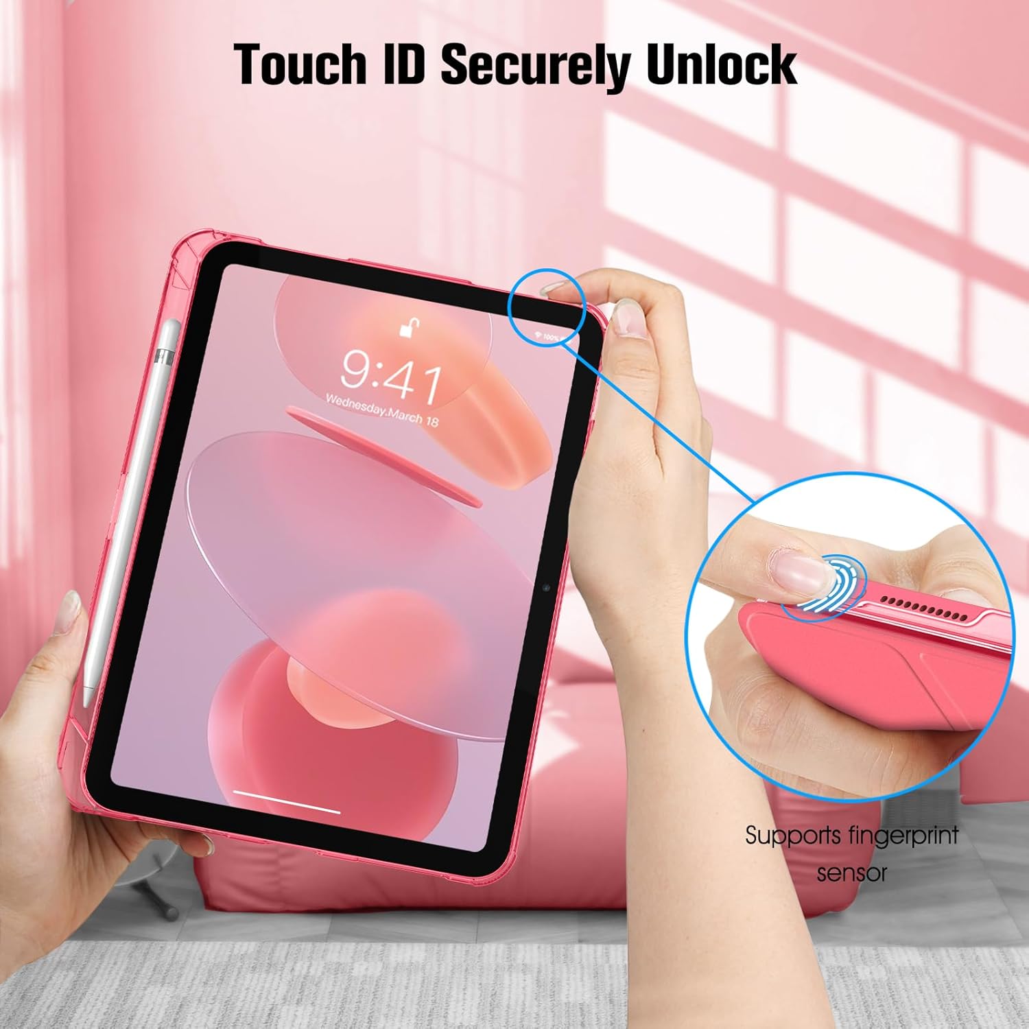 Thumbnail 4 de FINTIE Case for iPad 11 Inch Slim Pink