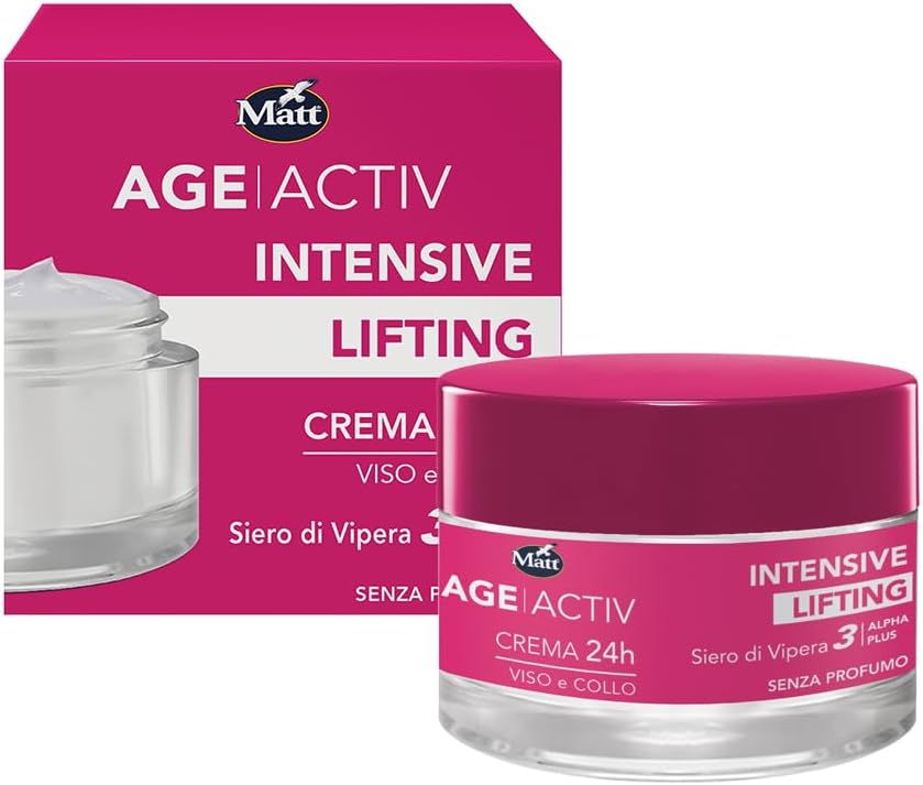 Detalle de Matt AGEACTIV Hyaluron Filler Crema Viso e Collo con Acido Ialuronico e SPF 15, 50 ml