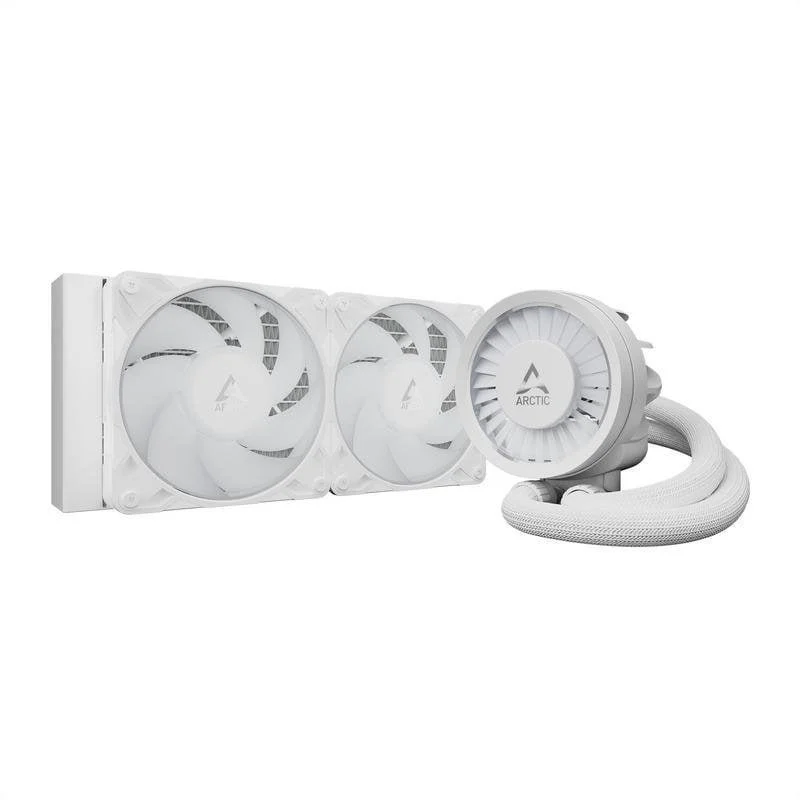 Detalle de Arctic Liquid Freezer III Pro 240mm con 2 ventiladores A-RGB Blanco