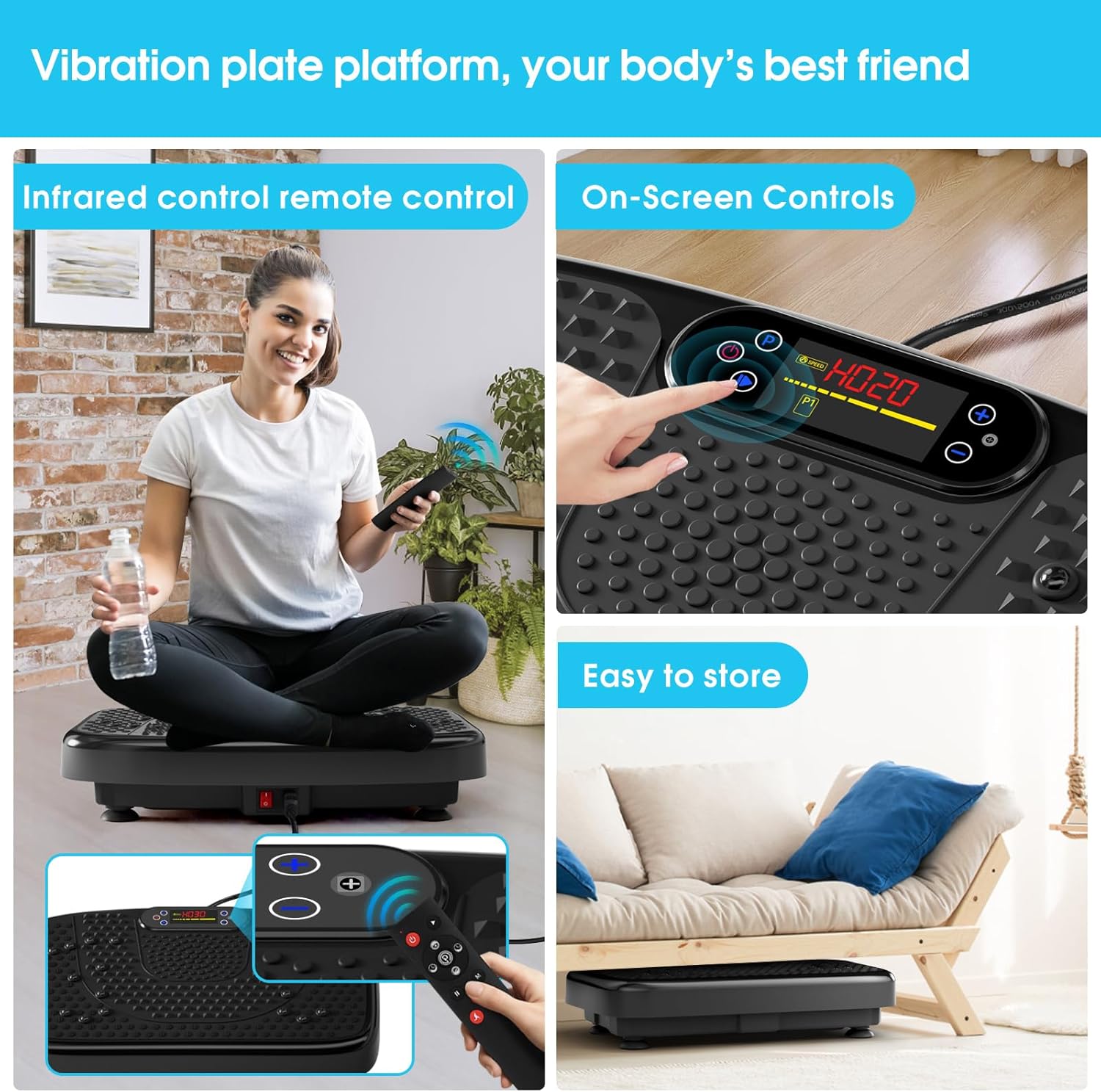 Thumbnail 1 de SoftGym Vibration Plate 204 kg Capacity