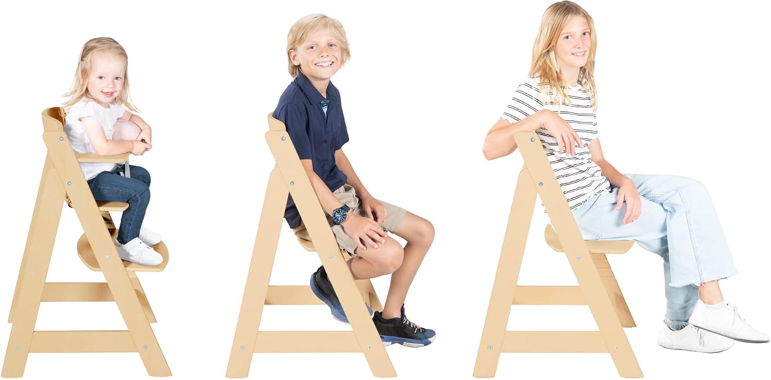 Thumbnail 4 de roba Chaise Haute Évolutive en Bois Naturel 2 en 1 Sit Up Flex – Hauteur Réglable