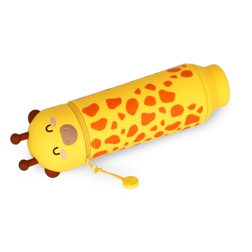 Detalle de Legami Kawaii Astuccio 2 in 1 in Morbido Silicone – Giraffa, Portapenne da Tavolo