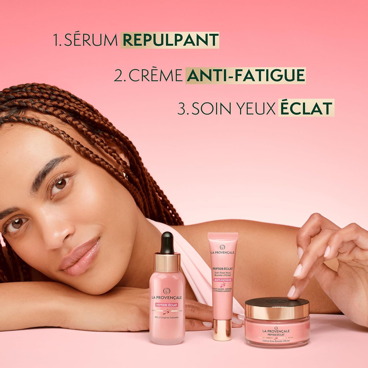 Detalle de La Provençale Peptide-Eclat Routine Peptide-Eclat Repulpante & Booster d'Eclat Anti-fatigue