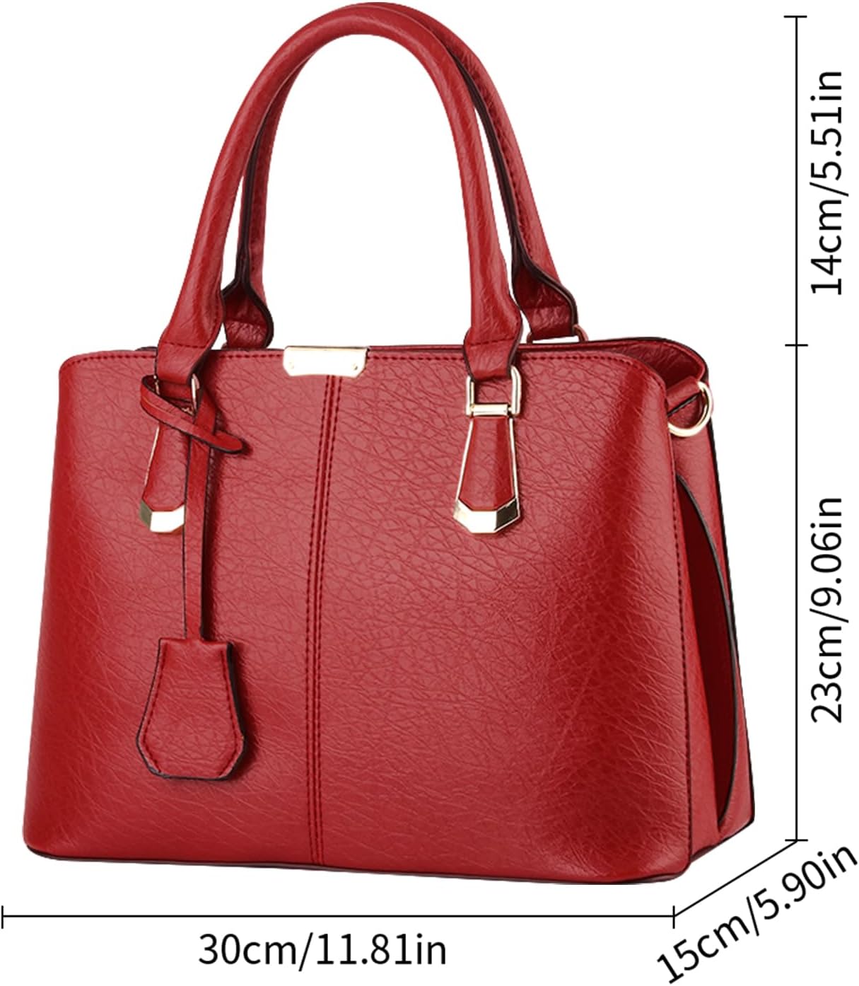 Detalle de ACNCN Womens Satchel Handbag Tote Purse with Top Handle and Removable Shoulder Strap