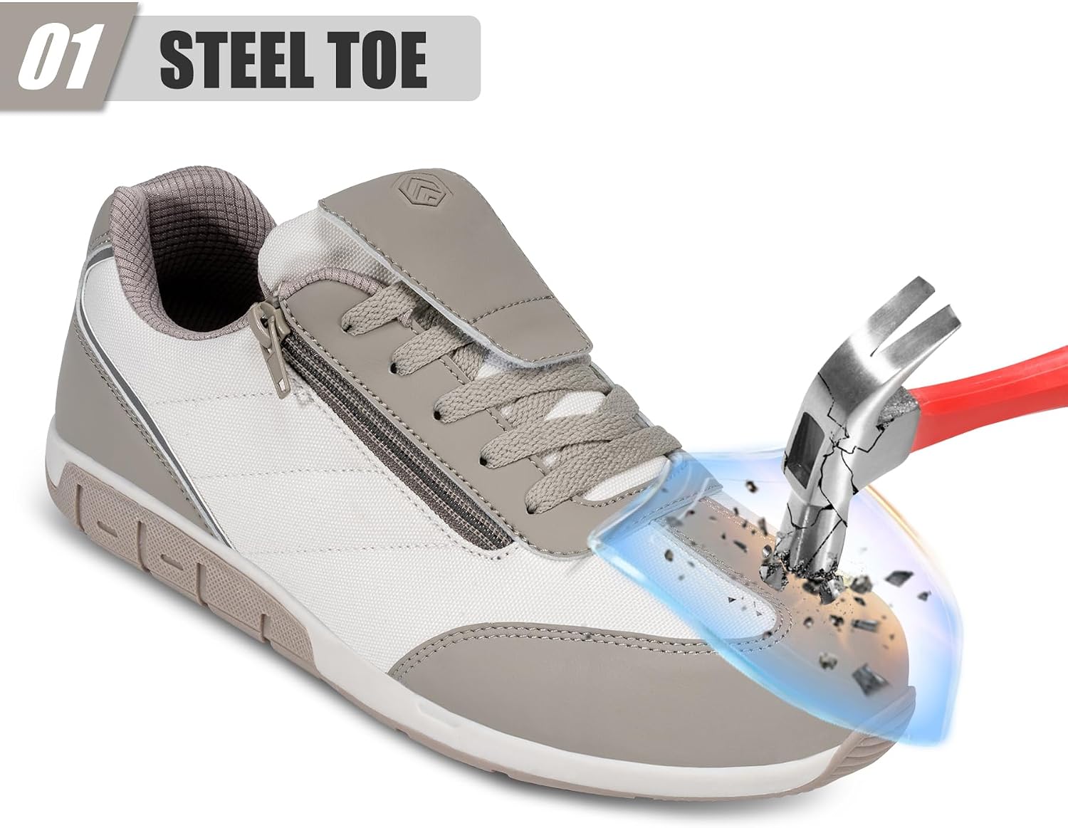 Detalle 1 de LARNMERN Steel Toe Cap Safety Trainers UK