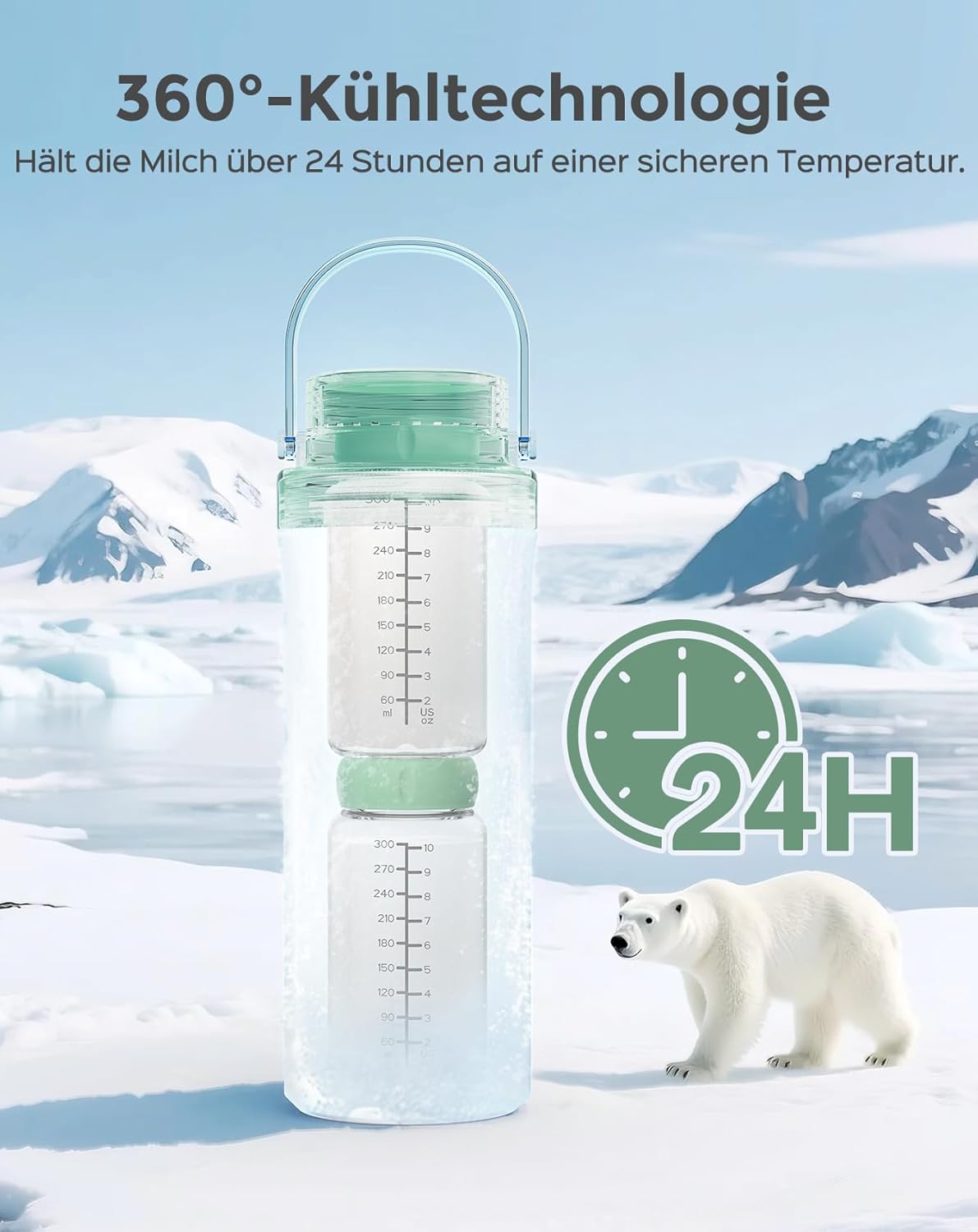 Thumbnail 2 de Xaproo Muttermilch-Kühlflasche 650 ml für unterwegs