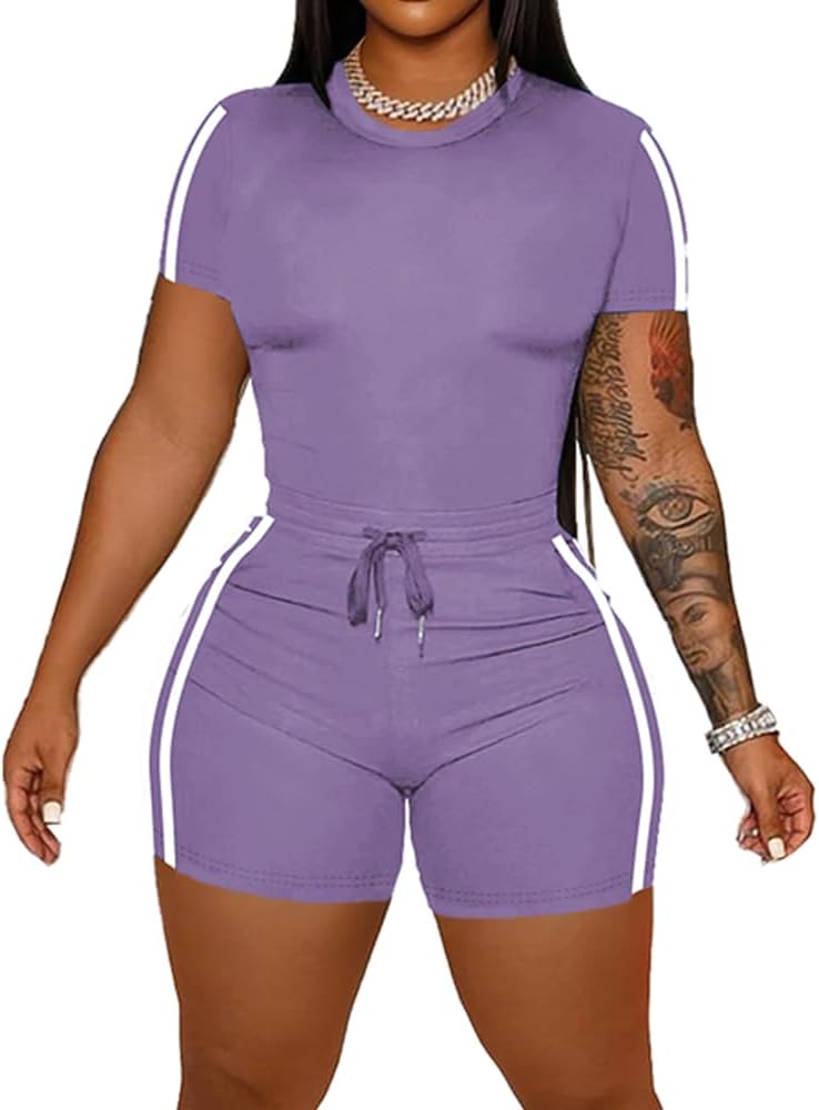 Thumbnail 6 de HBQ Women’s 2 Piece Summer Sweatsuit: Short Set for Comfort and Style