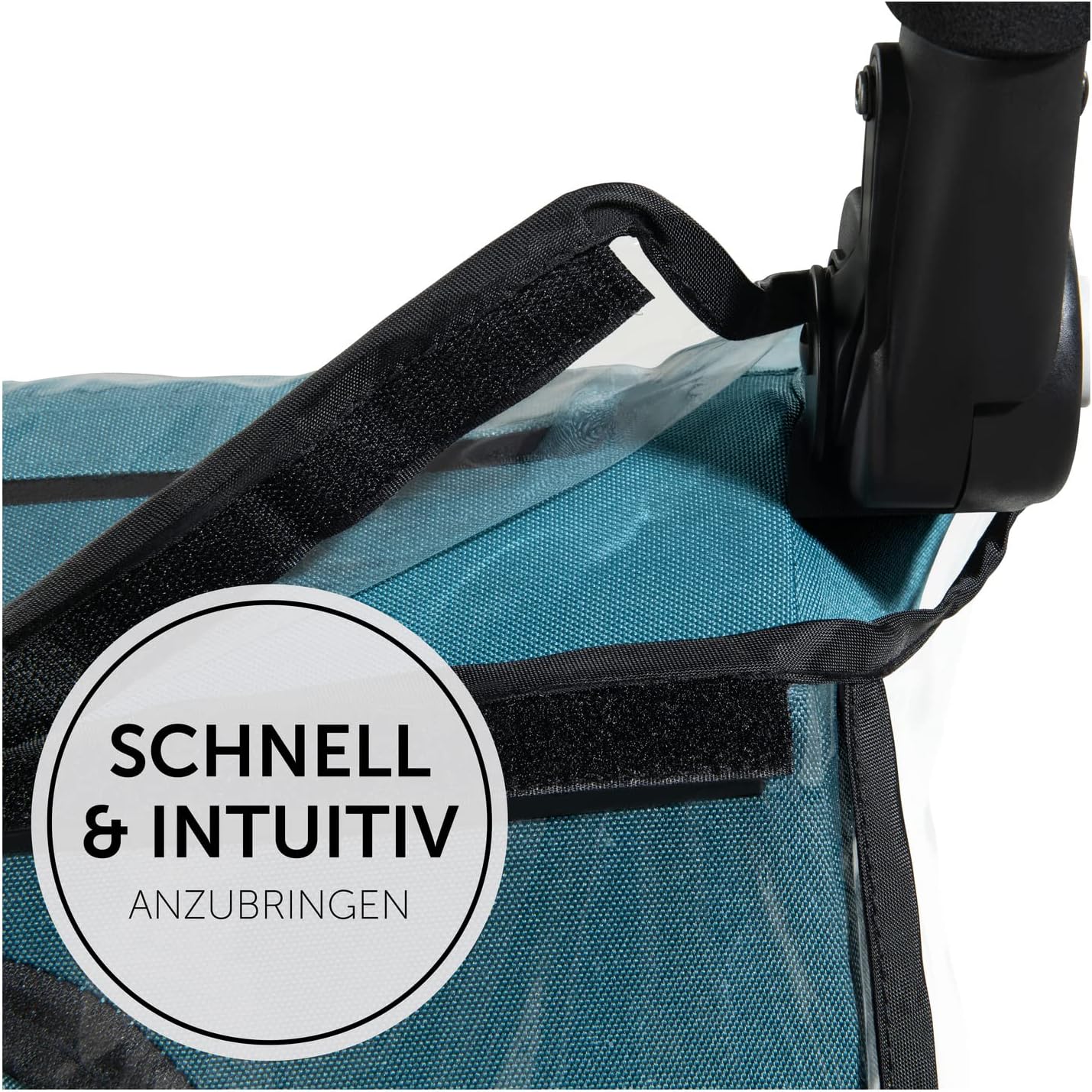 Detalle de Regenverdeck für hauck Kinderanhänger Dryk Duo & Dryk Duo Plus