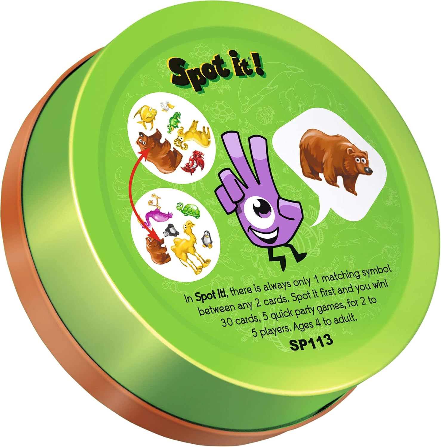 Detalle 2 de Asmodee Dobble Animals card game 15 min