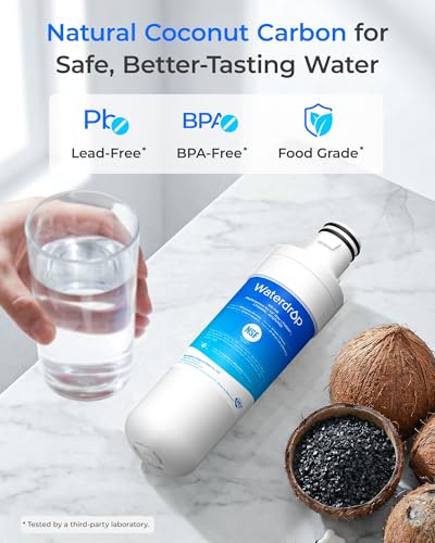 Detalle de Waterdrop ADQ747935 Refrigerator Water Filter and Air Filter, 3 Combo
