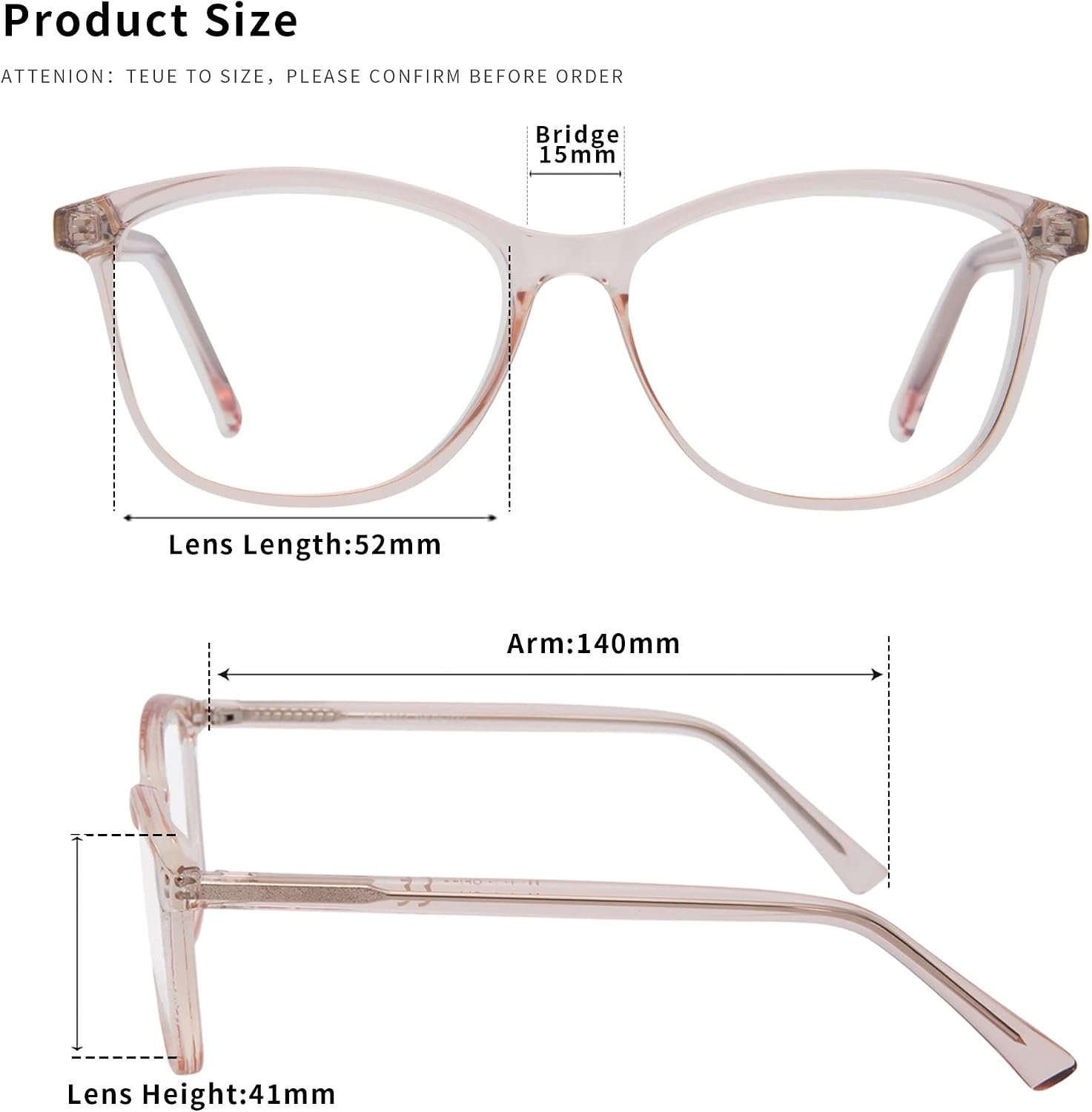 Detalle de Madison Avenue Blaulichtfilter Brille für Damen aus TR90 mit Metallgelenk – Computerbrille ohne Sehstärke