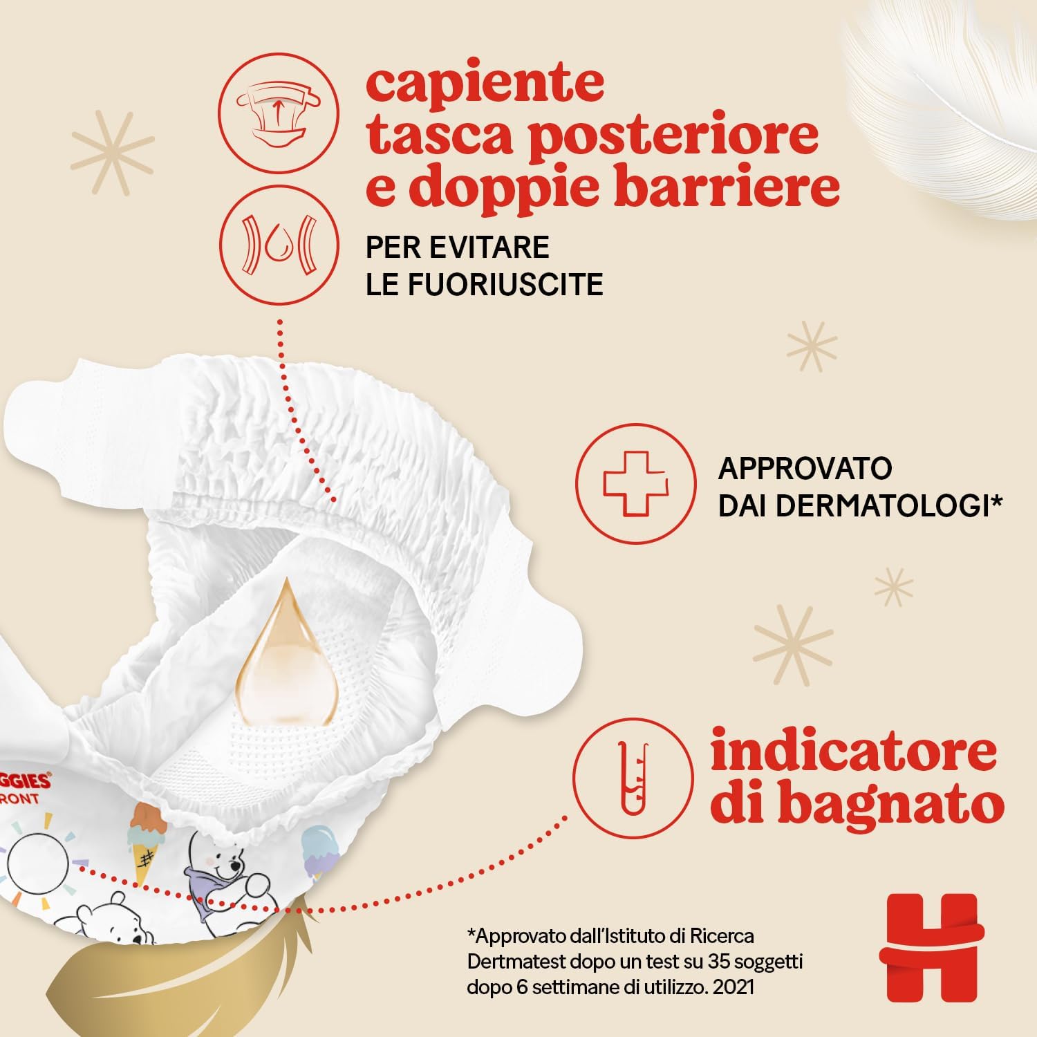 Thumbnail 3 de Huggies Extra Care Bebe Pannolini Taglia 2 (3-6 Kg) – 24 Pz, Design Disney, Ultra assorbente