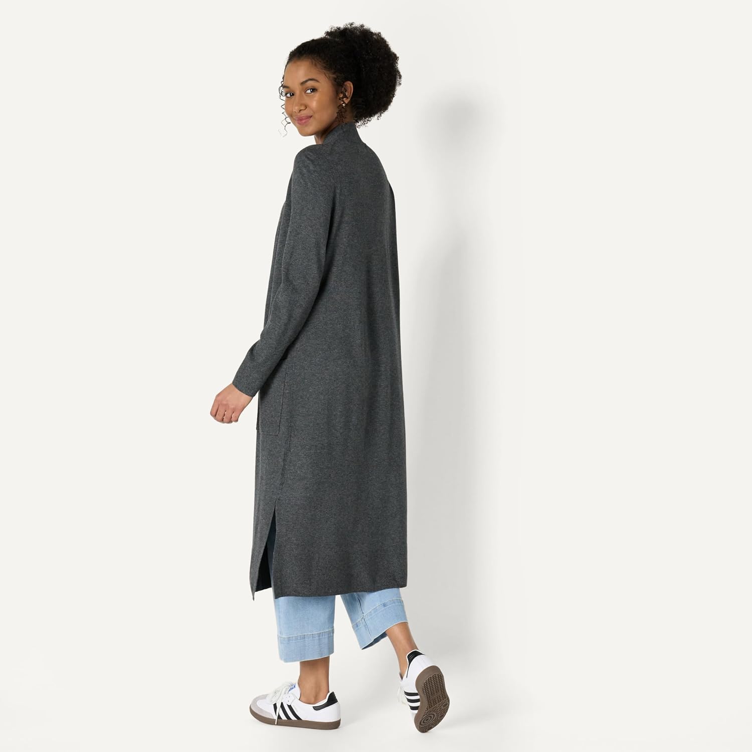 Detalle de Amazon Essentials Women's Lightweight Floor Length Longline Cardigan