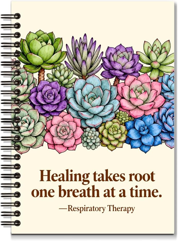 Detalle de WHTYEFZ Healing Takes Root Spiral Notebook, Yellow A5 Lined Journal