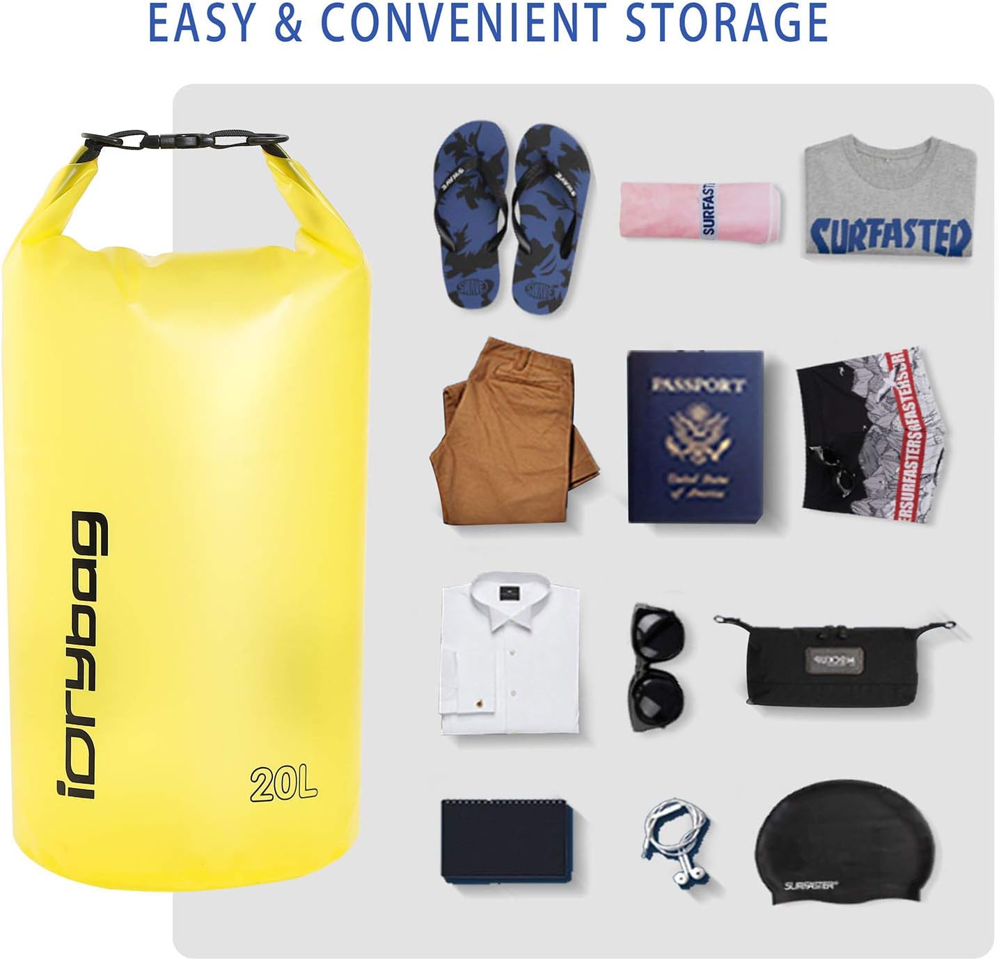 Thumbnail 3 de IDRYBAG Clear Dry Bag Waterproof 2L–20L: Transparent, Durable Dry Sack for Outdoor Use