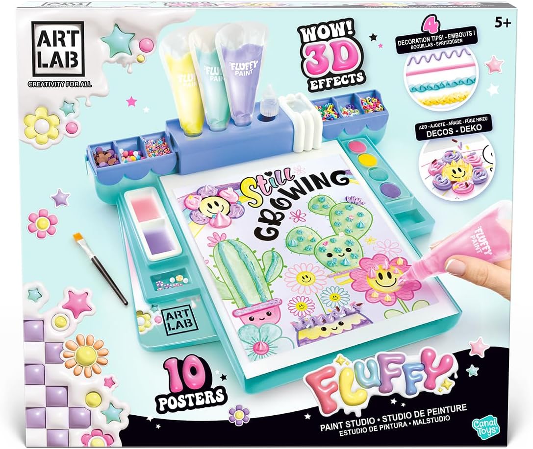 Thumbnail 1 de Canal Toys Art Lab Fluffy Painting Studio – 3D-Malerei-Set für Kinder ab 5 Jahren (bis zu 10 Motive)