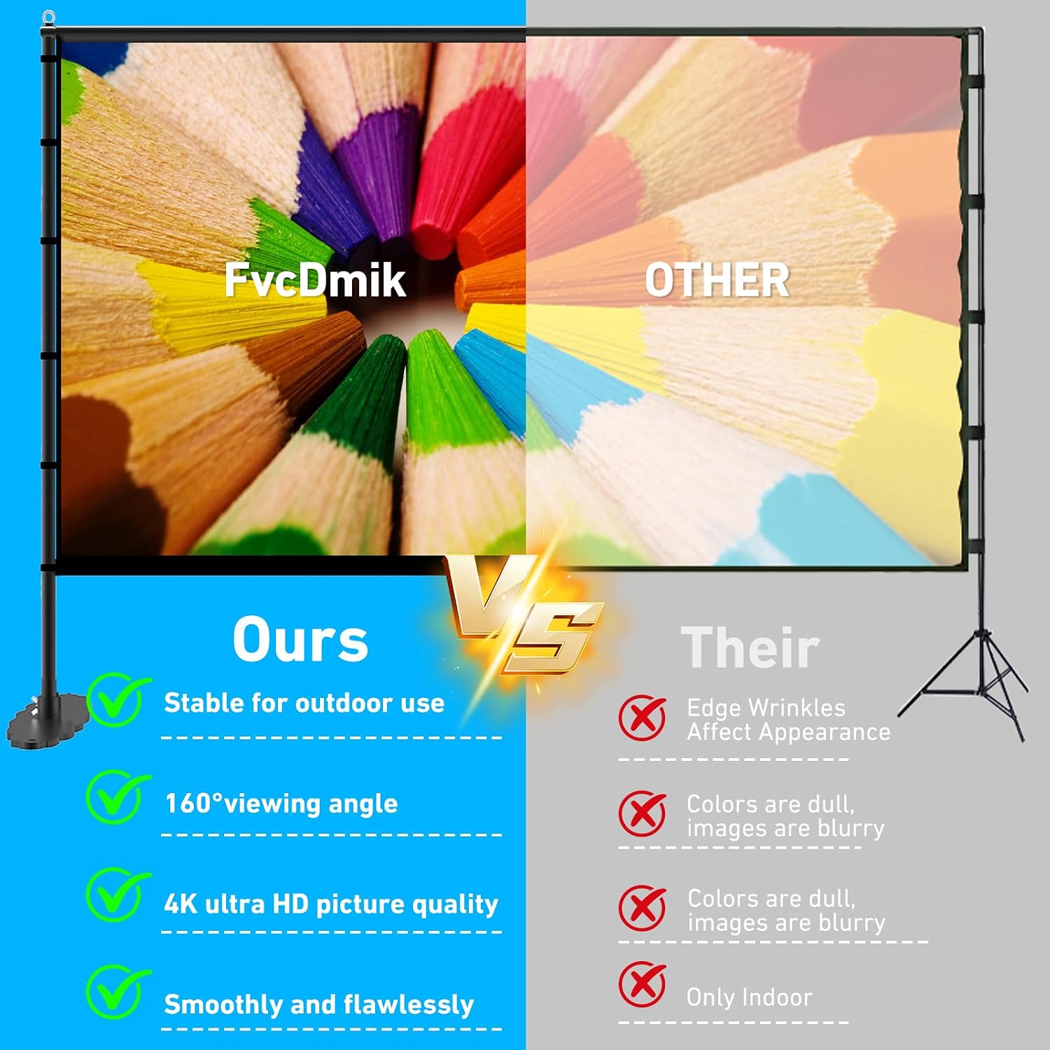 Detalle de Projector Screen, 150-Inch
