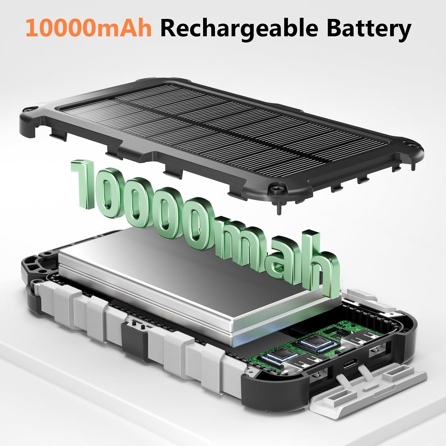 Thumbnail 6 de WOWMVP Solar Power Bank 10000mAh with PD22.5W USB-C: Pragmatic Outdoor Power for Everyday Needs