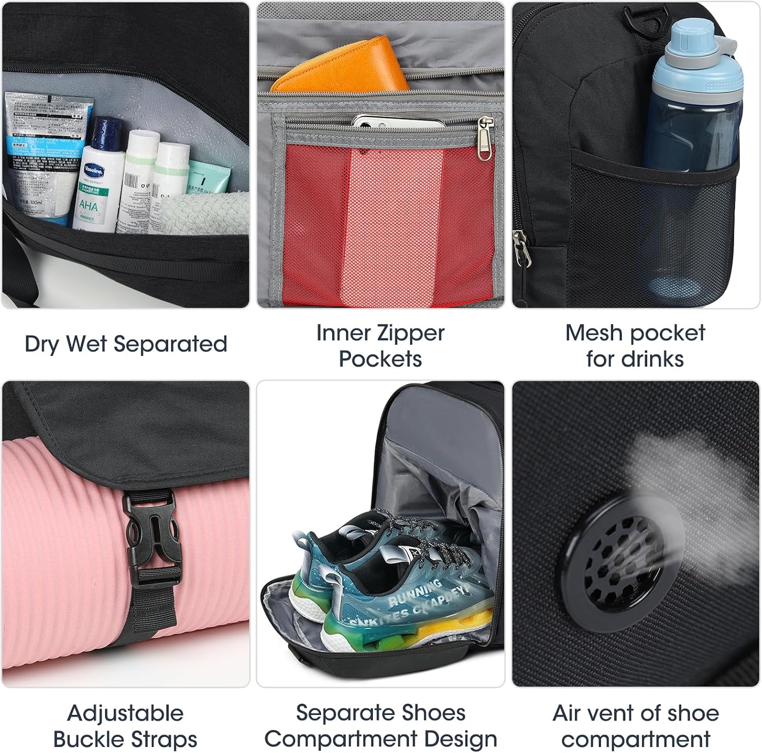 Detalle de Sac de sport 55L avec compartiment chaussures