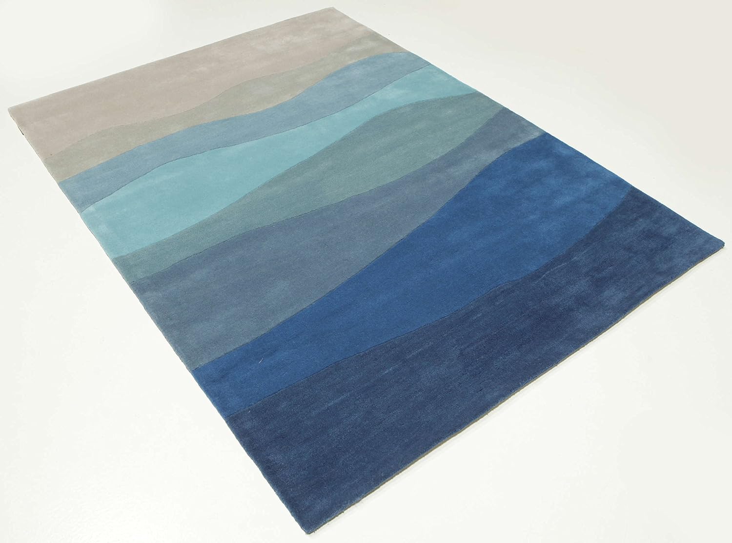 Detalle de RugVista Feeling Handtufted – ręcznie tuftowany dywan 160 × 230 cm, niebieski