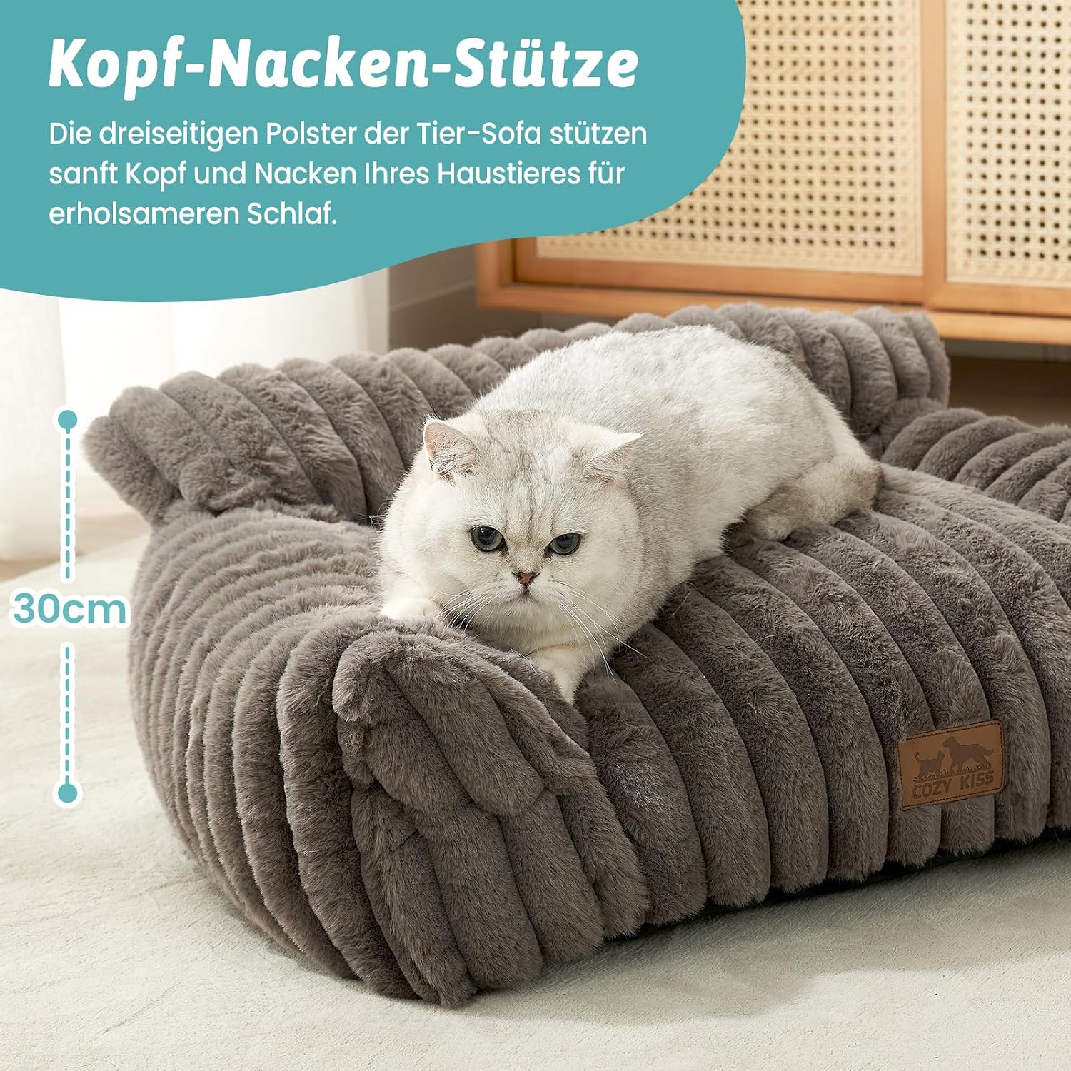 Thumbnail 1 de COZY KISS Katzenbett mit 65x44x30 cm