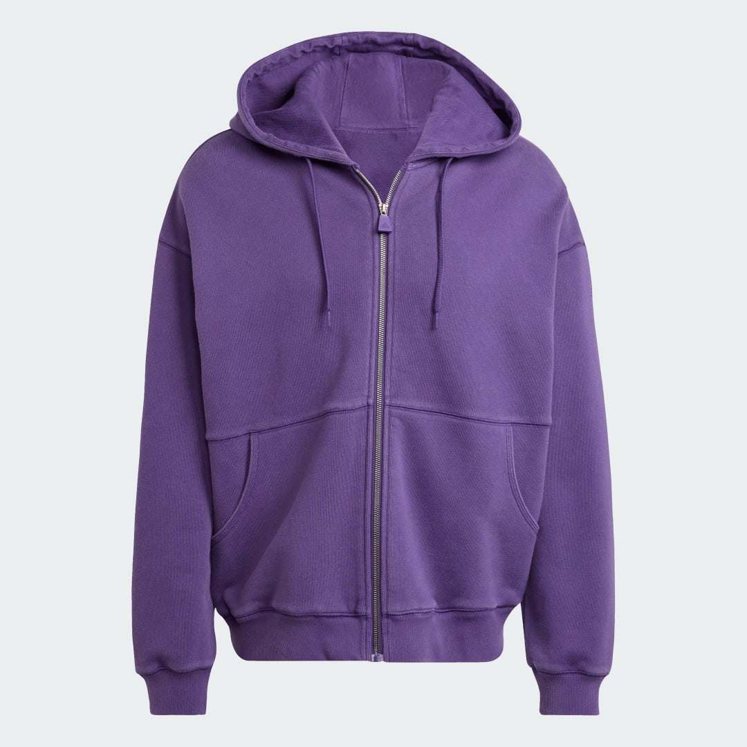 Detalle 2 de Chaqueta con capucha EQT Fleece de Adidas – color violeta