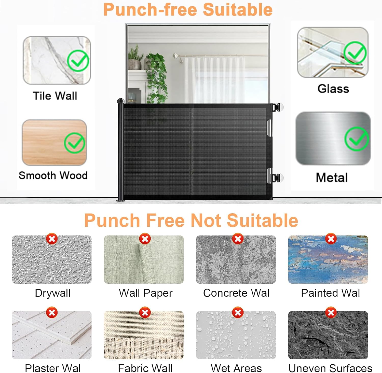 Thumbnail 2 de Einziehbares Hundegitter ausziehbar 150 cm