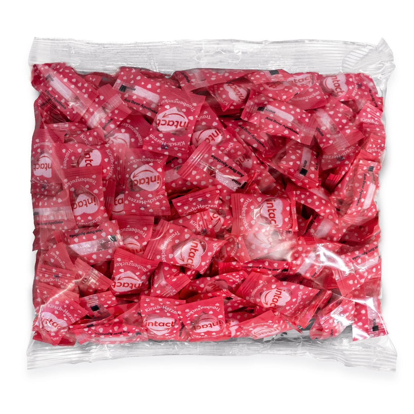 Detalle de Traubenzucker Bonbons 500 g Kirsch-Herzen