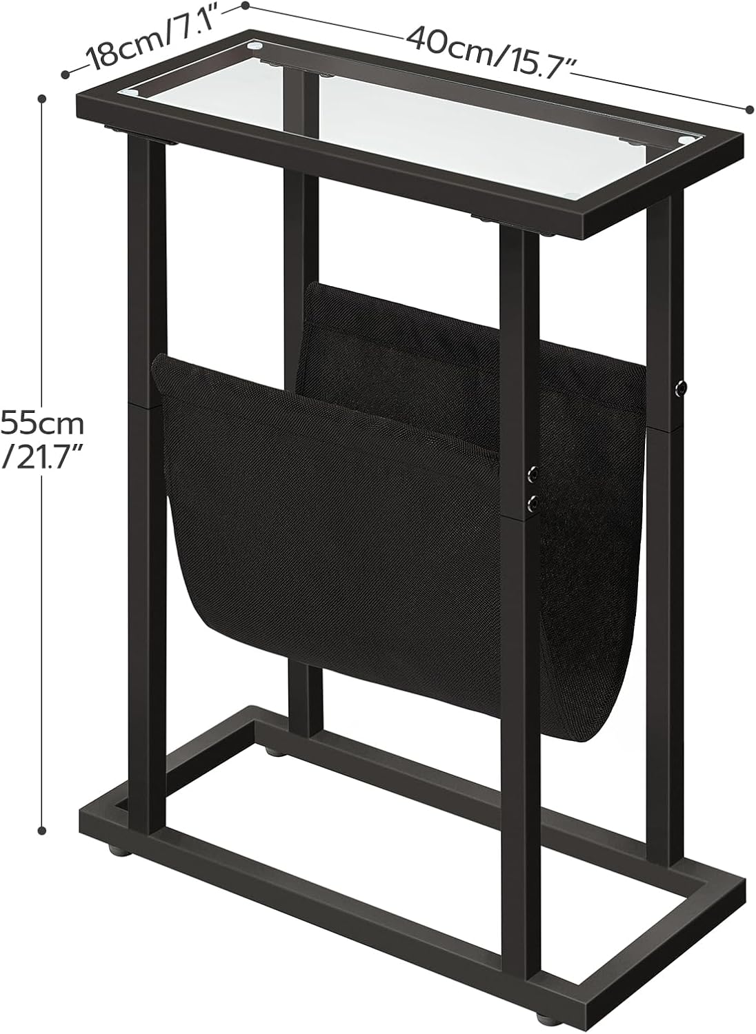 Detalle de HOOBRO EBK78BZ01 tavolino 40×18×55 cm