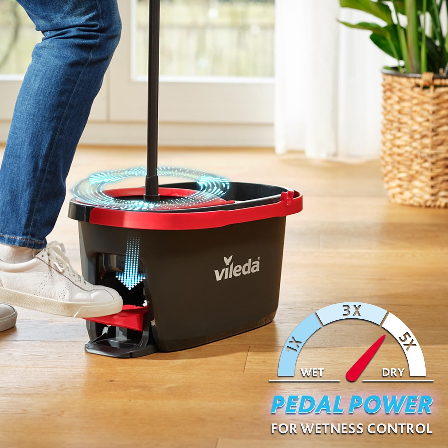 Detalle de Vileda Turbo Microfibre Spin Mop 1 set 🧹