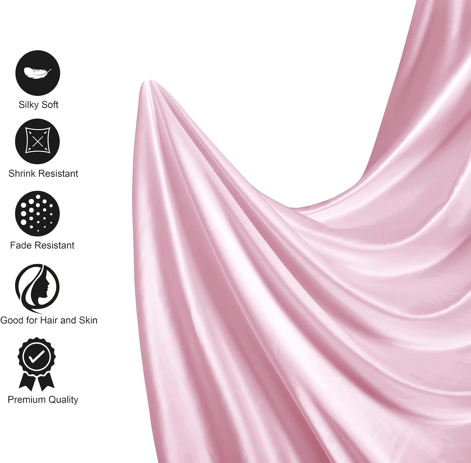 Detalle de Satin Bed Sheet Set, Twin Size