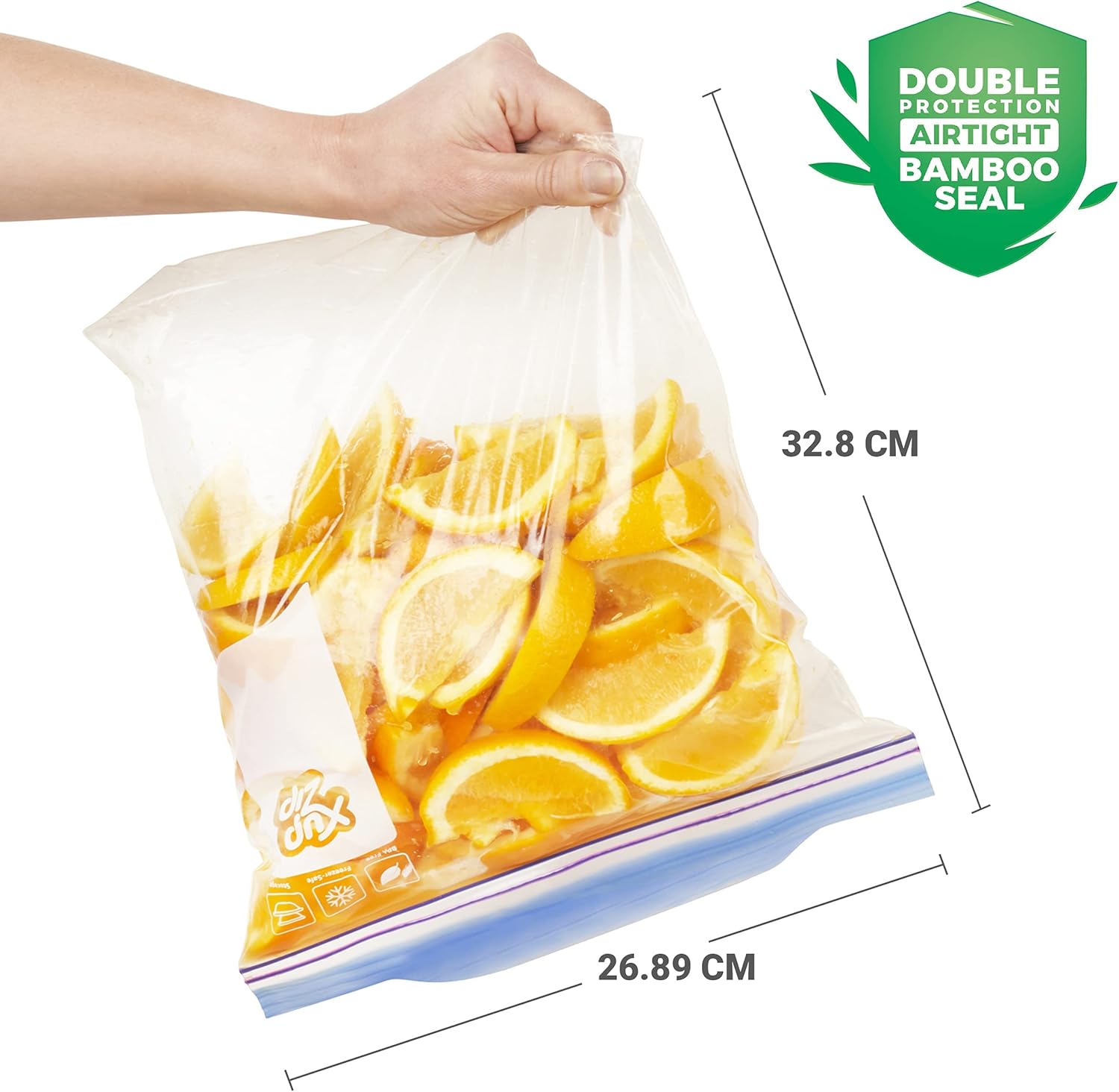 Detalle de XupZip freezer bags 4.55L 40 pack