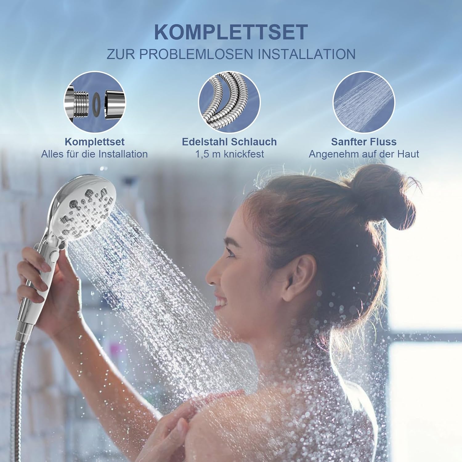 Thumbnail 4 de Alcachofa SURFOU con 10 modos, ahorro y filtro 💧