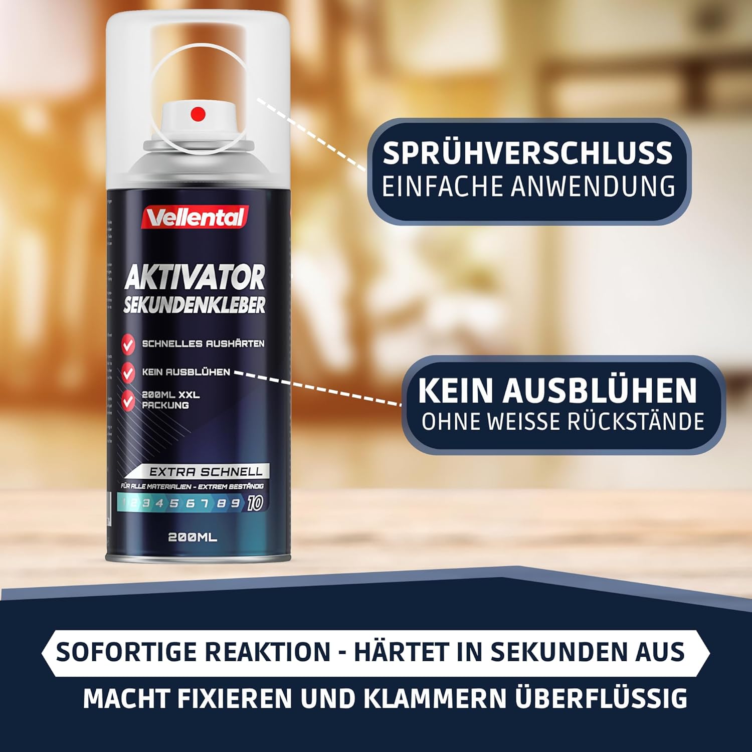 Detalle 1 de Sekundenkleber Aktivator Spray 200 ml extra stark