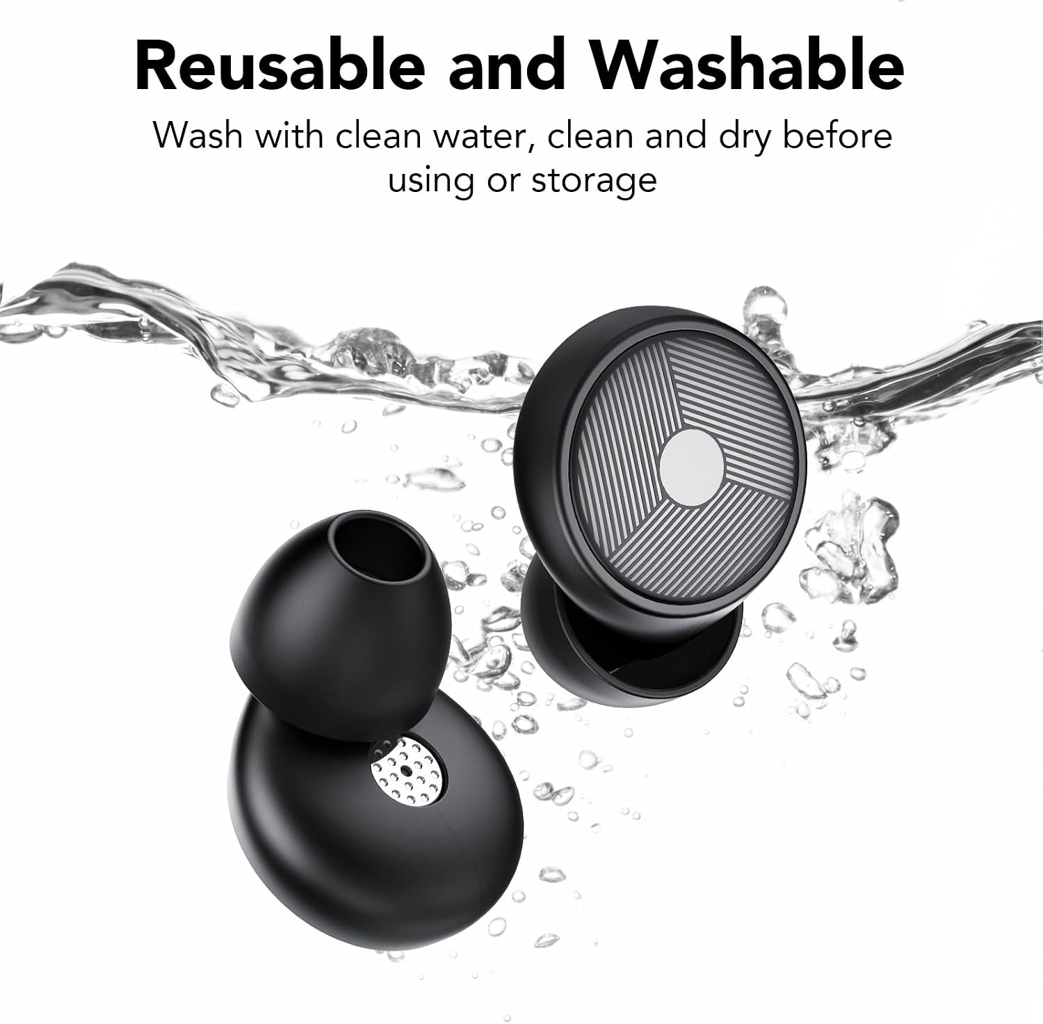 Thumbnail 6 de taopodo Silicone Earplugs for Sleep, Study and Travel, 8 Tip Sizes
