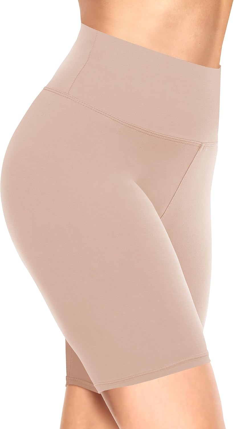 Detalle de TNNZEET Radlerhose Damen – Hohe Taille, kurze Sporthose als Allround-Yogahose
