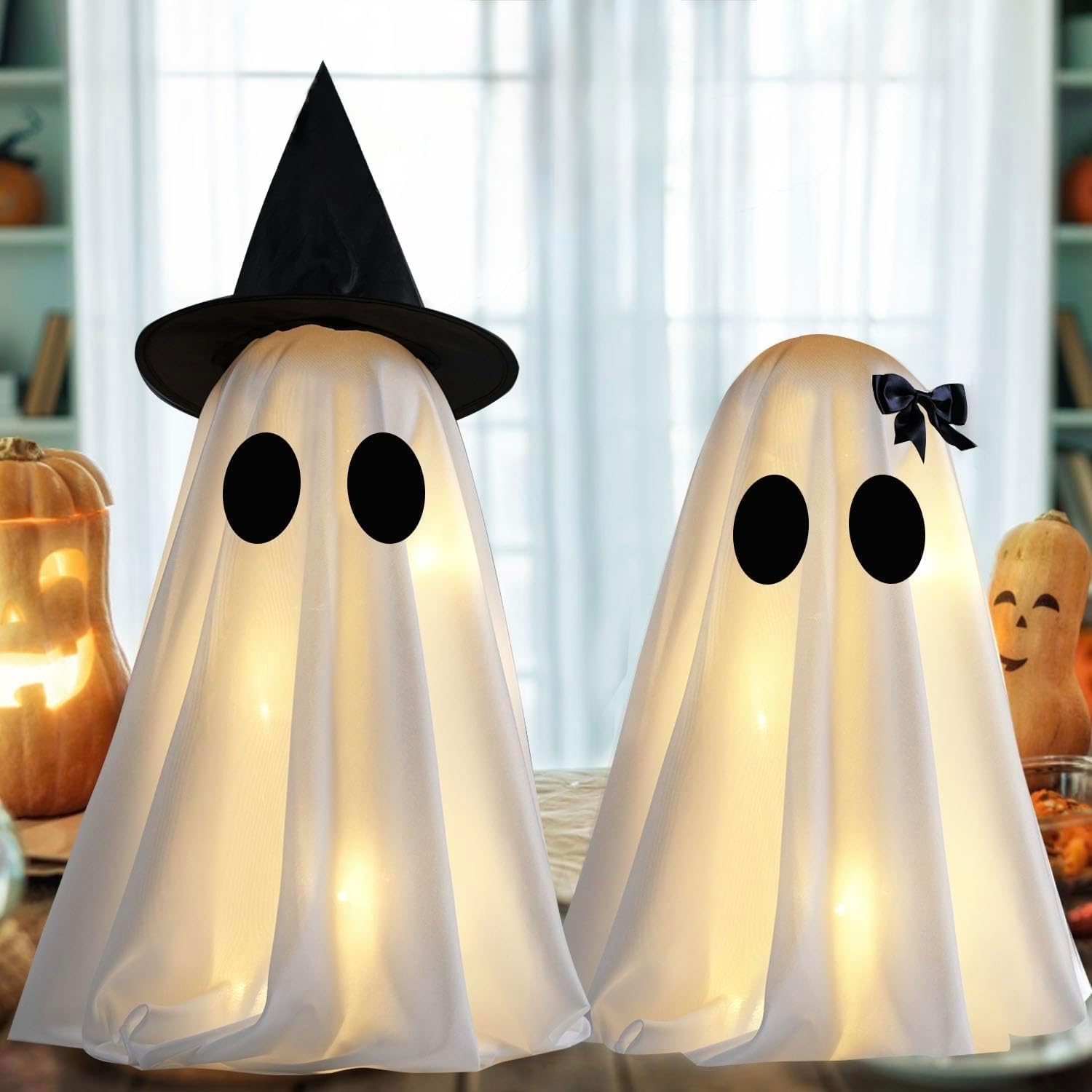 Detalle 2 de KIWDY Halloween Ghost Decorations Set of 2
