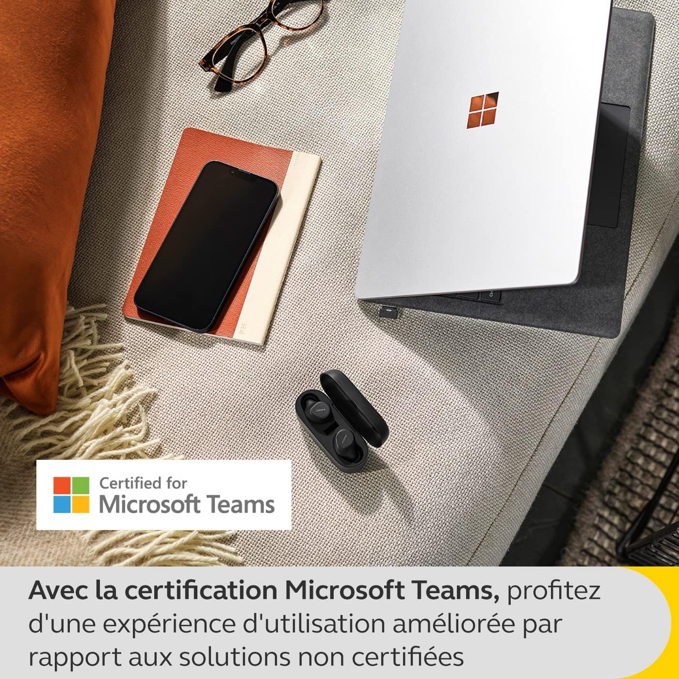 Thumbnail 3 de Jabra Evolve2 Buds (True Wireless) : écouteurs Bluetooth intra-auriculaires avec ANC et MultiSensor Voice